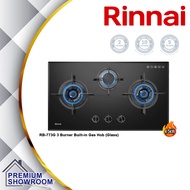 Rinnai RB-773G 4.5kW 3 Burner Built-in Glass Gas Hob (Glass) RB-773G