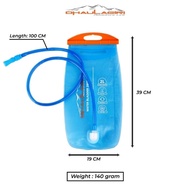 kantong air lipat portable water bladder hiking sepeda 2L
