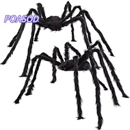 MAYSHOW Decoration Large Black Spiders, Soft Tricky Halloween Giant Realistic Spider, Gifts Plush Si