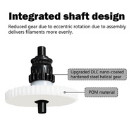 Extruder Gear Kit Dual Drive Gear Bearing Pom Gears and Nano-Coated Mold Steel Gear Filament Feed Ex
