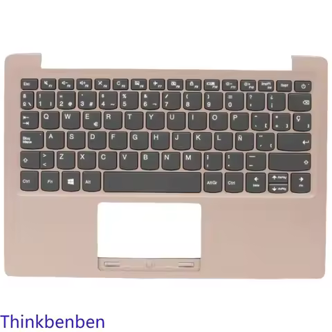 ES Spanish Pink Keyboard Upper Case Palmrest Shell Cover For Lenovo Ideapad 120S 11 11IAP Winbook S1