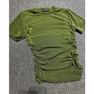 Áo thun kiểu nhún eo BLING BLING cổ cao ôm gọn - Hypebeast Clo STORE