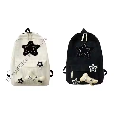 Lovely Stars Backpacks School Backpacks Large Capacity Casual Daypacks Aesthetic Backpacks Travel Ba