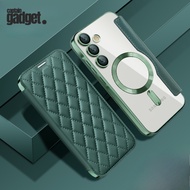 Flip Cover Leather Magsafe Samsung A55 A56 A36 A15 A16 A17 A35 A06 A26 Flip Cover Magsafe Magnetic L