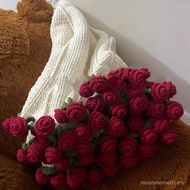 Finished Rose Blanket Crochet Flower Crochet Flower Bouquet Blanket Wool Yarn Wool Material Package 
