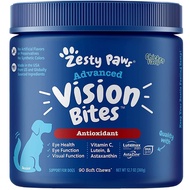 美國Zesty Paws 狗狗眼部補充劑 加葉黃素, 奧米加3及蝦青素/蝦紅素 90片軟咀嚼片