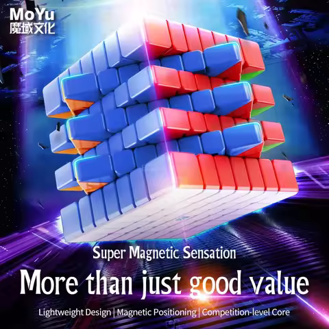 [ECube] MoYu MeiLong 7x7x7 V2 7x7x7 Magnetic Speed Cube Stickerless Professional Fidget Toys MoYu Me