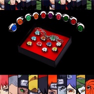10Styles Naruto Akatsuki Ring Itachi, Pain, Deidara, Sasori ,Konan,Hidan Ring Cosplay Anime Adjustab