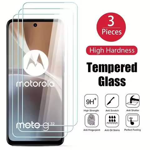3Pcs Tempered Glass Screen Protectors For MOTO Edge 20 Edge 20 Pro G Power 5 G13 G23 G32 G53 G22 5G 
