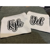 personalized canvas pouch 5x4