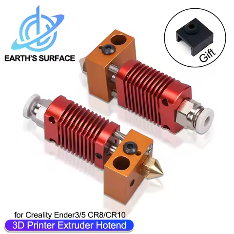 3D Printer Ender 3 Metal J-Head CR10 MK8 Hotend Extruder Kit Heat Block Nozzle Heater Thermistor for