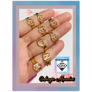 Kadar Gold Letters Ring 375 (8K) Weight + / - 1.1 Gram