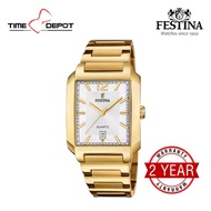 Festina F20678/2 Analog Gold Stainless Steel Strap Watch For Men
