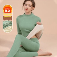 heattech woman thermal wear winter suit woman Seamless Thermal Underwear Women's Double-Sided German