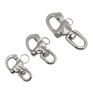 G99F Snap Shackle Stainless Steel Swivel Shackle Sailings Halyards Quick Release Snap Hook Boats Sha