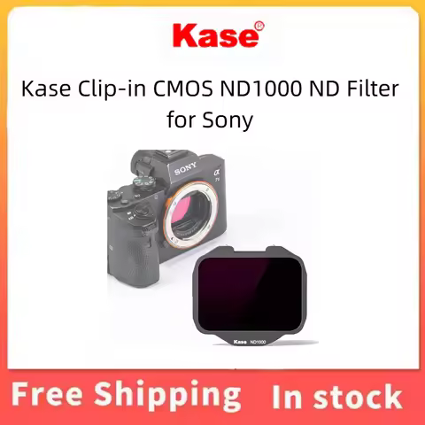 Kase Clip-in ND1000 ND Filter Compatible Sony A7 A7R A7S A9 FX3 A1 A7CR Built-in Neutral Density Fil