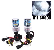 PL AUTO ชุดหลอดไฟหน้ารถยนต์ XENON HID 55W  หลอดไฟ+บัลลาสต์ เป็นชุด1คู่ ขั้ว H11 มีค่าสี 3K 43K 5K 6K