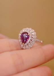 無燒藍寶石戒指2.05克拉(藍寶石.紅寶石.碧璽)