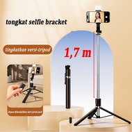 170 cm Tripod Bluetooth Selfie Stick Remote Multi-Function Tripod Led Light