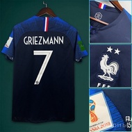 2018 World Cup French Football Championship No. 7 GRIEZMANN Retro Shirt No. 10 MBAPP IS jersey.