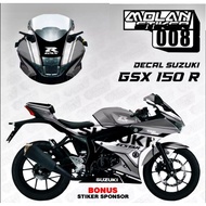 Decal Sticker Striping Variation FULLBODY SUZUKI GSX R 150 / GSX 150 R (SUZUKI ECSTAR MOTO GP) | Dec