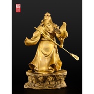 H-Y/ Brass Guan Gong Decoration Living Room Kowloon Guan Gong Copper Statue God of War and Wealth Guan Gong Potrait Shop