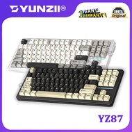YUNZII YZ87 3-mode RGB Mechanical Keyboard gasket Hot-swappable 87 keys gaming keyboard Wireless Blu