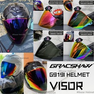 (VISOR) 100% Original Gracshaw Helmet G919i Glazzo Mono / Animalia / Dualtone Helmet TSR G919 (Day a