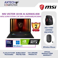 MSI Vector 18 HX AI A2XWJG-838 18'' QHD+ Gaming Laptop ( U9 275HX, 32GB, 2TB SSD, RTX5090 24GB, W11 