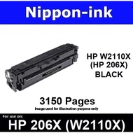 W2110X for HP 206X W2111X W2112X W2113X Laser Toner Black Cyan Magenta Yellow high cap of 206A M255D