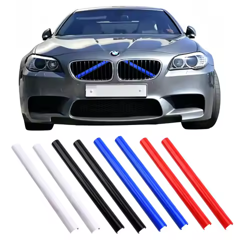 Front Grille Trim Strips Sport Styling Decoration Exterior Accessories For BMW F10 F11 F07 F01 F02 F