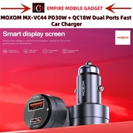 MOXOM MX-VC44 PD30W + QC18W Dual Ports Car charger