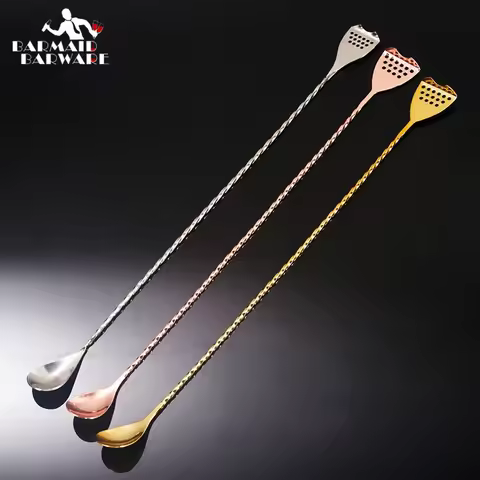 Stainless Steel Cocktail Bar Spoon 40cm Japanese Style Best Bartender Christmas Present Bar With Str