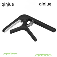 QINJUE ​Spring Capo​, Pink/Light green/Black/White ​Beginners Capo ​Guitar Capo​, Convenient ABS ​Ev