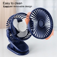 [LV] Portable Fan with Clip 360-degree Rotation Fan Portable Usb Rechargeable Mini Clip Fan with Strong Wind and 360 Degree Rotation Quiet Operation Three Gear for Southeast