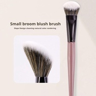 Slope Foundation Brush Small Broom Shape Blush Brush Soft Angled Makeup Brush For Face Delicate O9c6