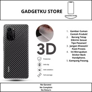 [ CARBON BACK STICKER OPPO RENO 6.4hp / 6.6 10 TIMES ZOOM] BACK SKIN COVER ANTI-FUNGAL BACK ANTI-SCR