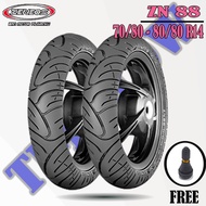 A Pair Of Matic Motorcycle Tires // ZENEOS ZN88 70/80 - 80/80 Ring 14 Tubeless