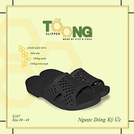 Dép tổ ong ĐEN nhựa EVA siêu bền, siêu nhẹ, chống trơn trượt, đế dày (FORM LỚN ĐẶT LÙI 1-2 SIZE) Dép