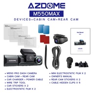AZDOME M550MAX 2160P/4K Ultra HD 3 Channel Front & Rear DashCam Night Vision App Control Car Camera 