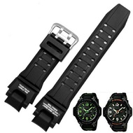 HITAM G shock Ga1000 Ga1100 Black Rubber watch band Casio G shock GA 1000 GA11000