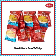 Roma Marie Milk Renceng Contains 11 Sachets (@3 pieces) / Marie Milk Biscuits Biskut Marie Biskut