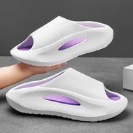New Trendy Men's Slippers Thick Bottom Beach Wear Casual Sports Shoes Breathable Vulcanized Rubber O