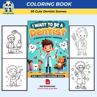 30 pages Dentist Coloring Book for Kids | Educational Dentist Coloring Pages | Instant Digital Downl