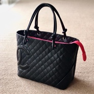 tas bekas original branded / chanel cambon black