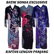 100% COTTON KAFTAN BATIK SOMIA / KAFTAN COTTON LENGAN PANJANG TERENGGANU / BAJU KELAWAR LENGAN PANJA