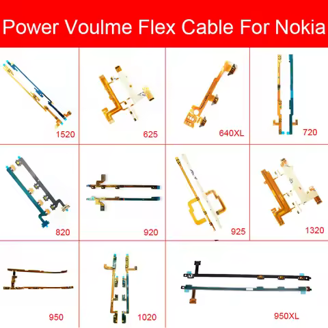 Up/down Volume Flex Cable For Nokia Lumia 720 640XL 1520 920 950XL 820 640 950 1020 925 625 1320 Pow