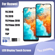For Huawei Y6 2018 2019 Y6 Prime 2018 2019 Y6S Y6P LCD Display Touch Screen Replacement