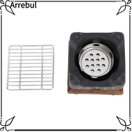 ARREBUL Japanese Charcoal Grill, Cast Metal Black Hibachi Grill, Professional Non Stick Fast Heating
