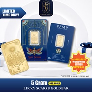 [RAYA 2026] FEHMAS 999.9 PAMP Suisse 2026 Good Luck Lucky Scarab Limited Edition 5g Gold Bar